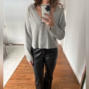 Aqua Light Gray cashmere Sweater